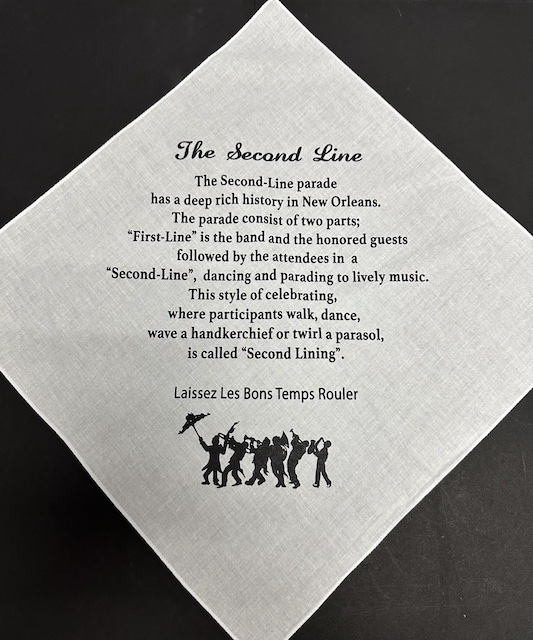 Secondline History Handkerchiefs(Dozen) non-wedding