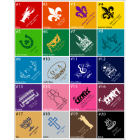 Custom Printed Color Handkerchiefs (Dozen) (200 by 200)