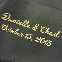 Name & Date on Black Umbrella- add on (200 by 200)