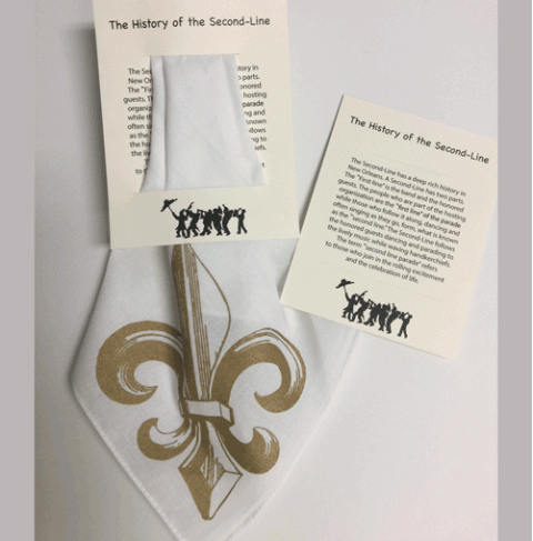 Secondline Cards Ivory with Slit (all male parade) (480 by 487)