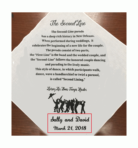 Customizable Second Line Wedding History Handkerchiefs (480 by 516)